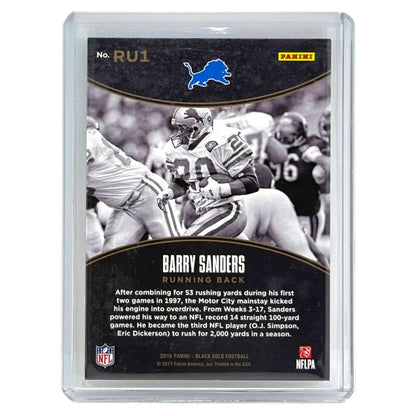 PANINI NFLカード BLACK GOLD BARRY SANDERS LIONS /225 #RU1 中古 IT1