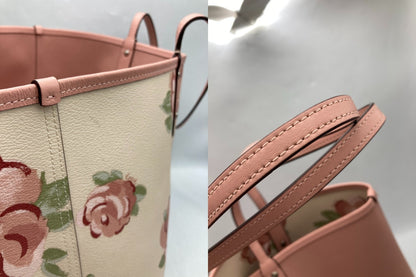 COACH コーチ ジャンボ フローラル プリント リバーシブル トートバック F45317 中古 D4