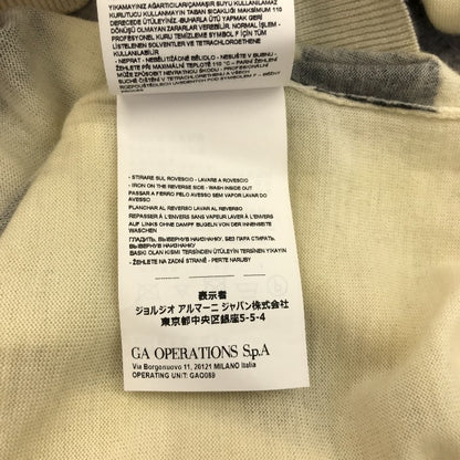 EMPORIO ARMAN エンポリオアルマーニ ニットトップス メンズ 秋冬 綿100％ アイボリー/グレー Mサイズ 3D1MV7 1M07Z 中古 M1