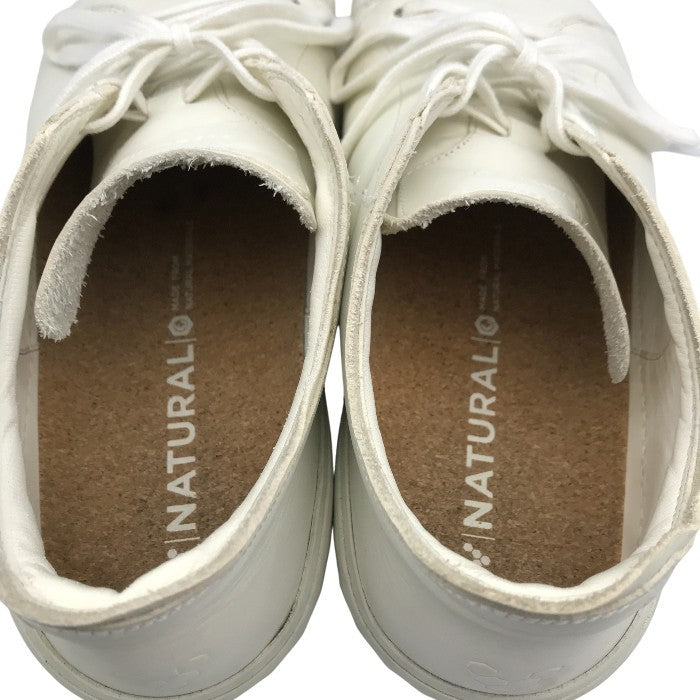 VIVOBAREFOOT GEO COURT III スニーカー メンズ ローカット ソフトレザー ジオコート ホワイト EU43サイズ 中古 T1