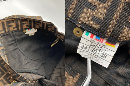 FENDI jeans フェンディ ズッカ柄 スカート ひざ丈 サイズ44 中古 D4