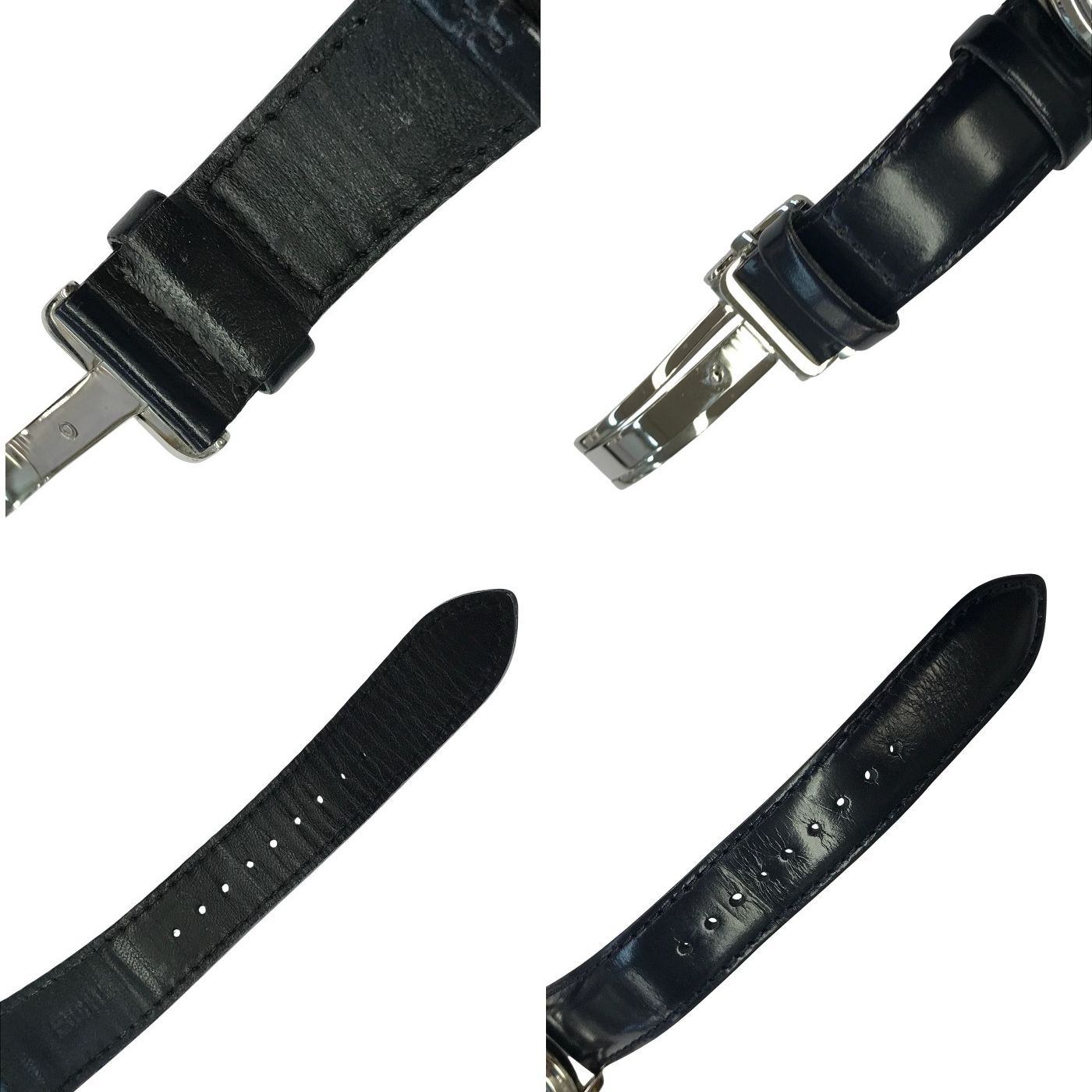 SEIKO PRESAGE プレザージュ SARY187 腕時計 メンズ 自動巻き アナログ Basic Line Japanese Garden レザーバンド シルバー/ネイビー 4R39-00W0 中古 T1