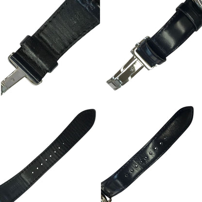 SEIKO PRESAGE プレザージュ SARY187 腕時計 メンズ 自動巻き アナログ Basic Line Japanese Garden レザーバンド シルバー/ネイビー 4R39-00W0 中古 T1