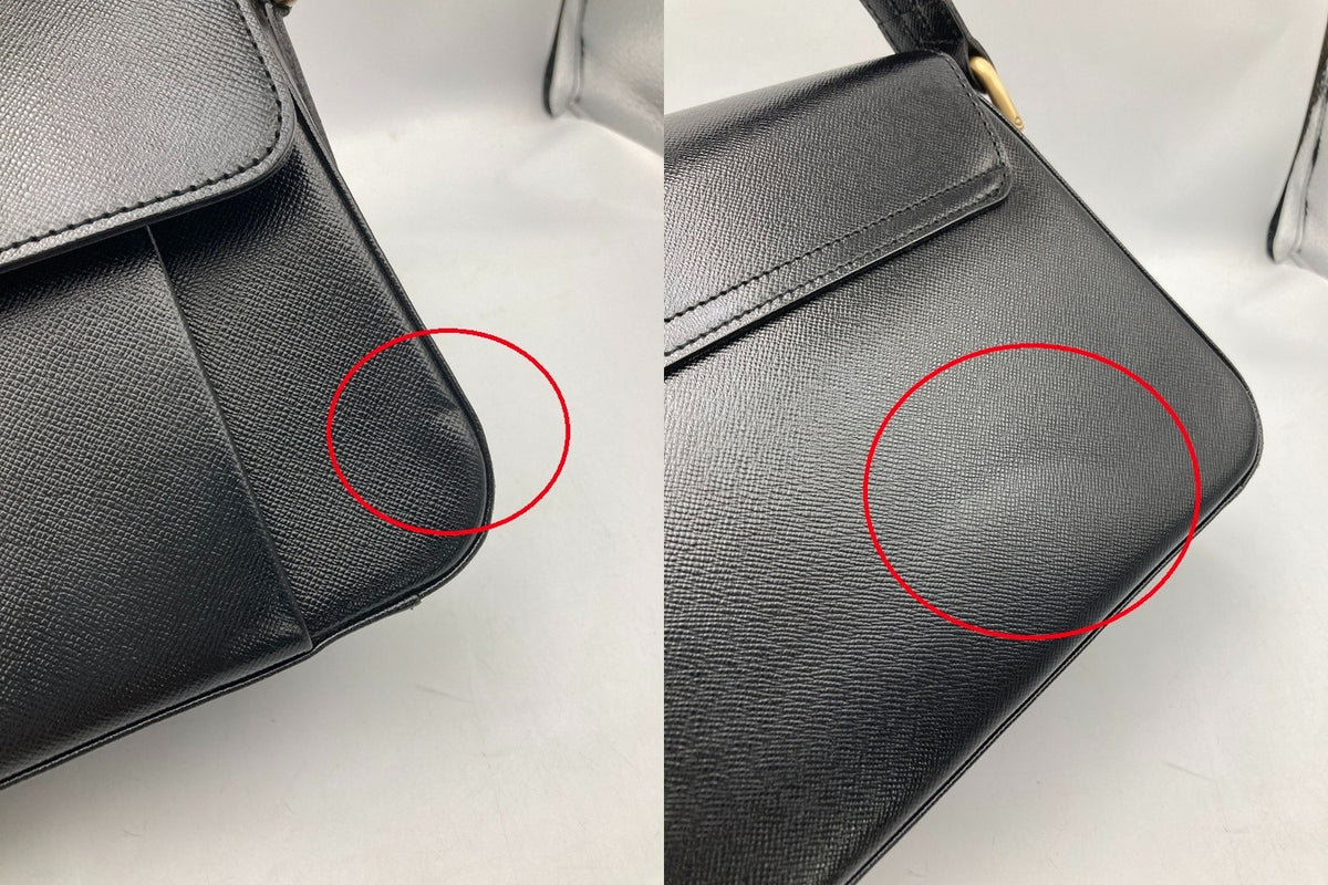 BURBERRY バーバリー ワンショルダーバッグ レディース レザー フォーマル ブラック 中古 D4