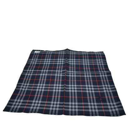 未使用品 BURBERRY バーバリー ハンカチ 2枚 セット チェック柄 ブラウン ネイビー レディース おしゃれ 中古 W４