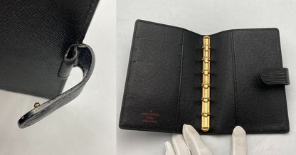 LOUIS VUITTON エピ アジェンダPM 手帳カバー ブラック R20052 中古 D4