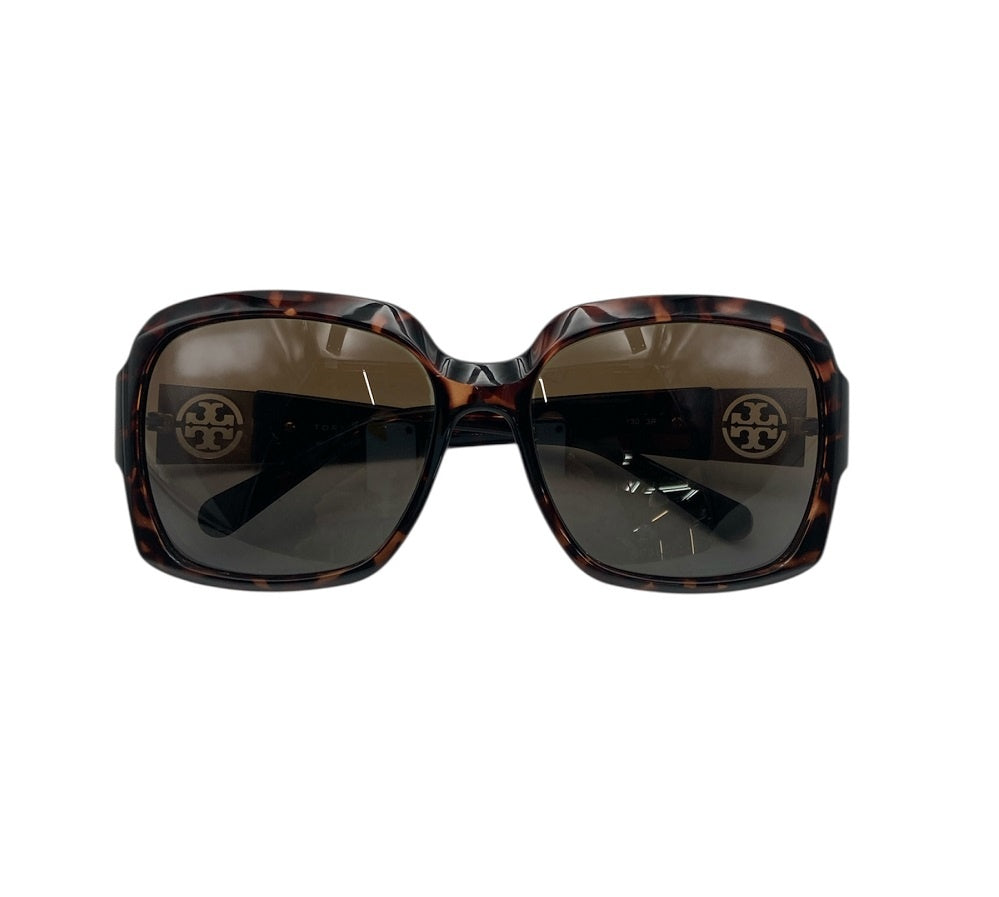 TORY BURCH トリーバーチ べっ甲柄 スクエア サングラス TY9027 中古 D4