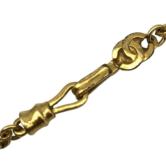 CHANEL シャネル ネックレス レディース ココマーク ヴィンテージ ロングチェーン ゴールドカラー 中古 T1