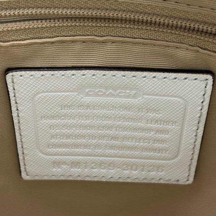 COACH コーチ トートバッグ 30136 鞄 ブランド ギンガムチェック チェック柄 イエロー レディース 中古 W４
