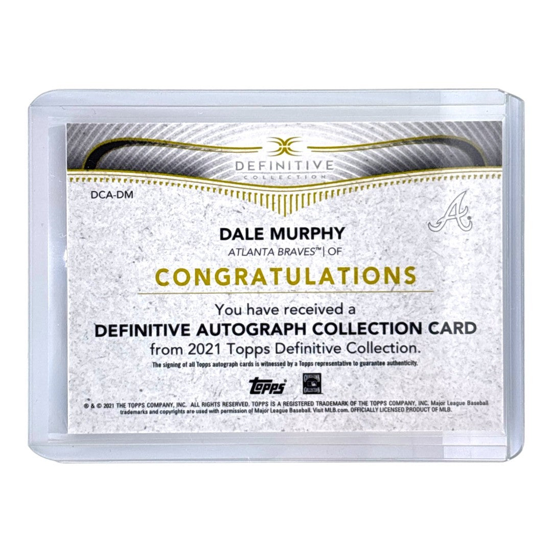 TOPPS MLBカード DEFINITIVE COLLECTION DALE MURPHY ATLANTA BRAVES /50 #DCA-DM 中古 IT1