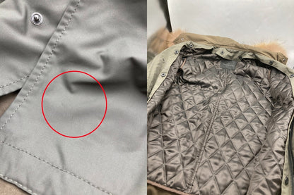 MEN’S MELROSE メンズメルローズ ライナー付 モッズコート カーキ サイズ3 メンズ 中古 D4