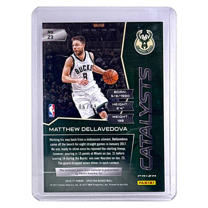 PANINI NBAカード SPECTRA PRIZM MATTHEW DELLAVEDOVA BUCKS /49 #23 中古 IT1