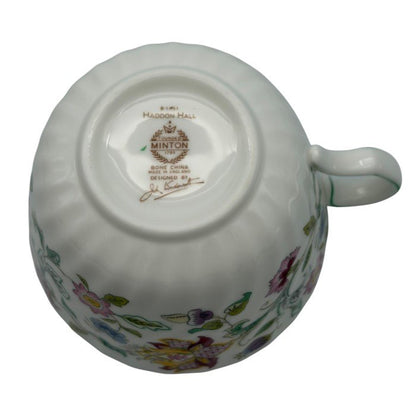 MINTON ミントン ハドンホール カップ&ソーサー ペア 洋食器 ブランド ティー 紅茶 花柄 中古 W1