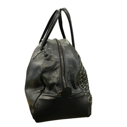 Jas-M.B. ジェスエムビー ボストンバッグ メンズ レザー ブラック 中古 N1