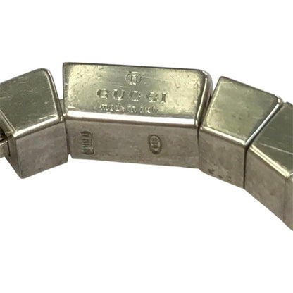 GUCCI グッチ キューブチェーン リング メンズ シルバー925 Silver ブロック 15号 中古 T1