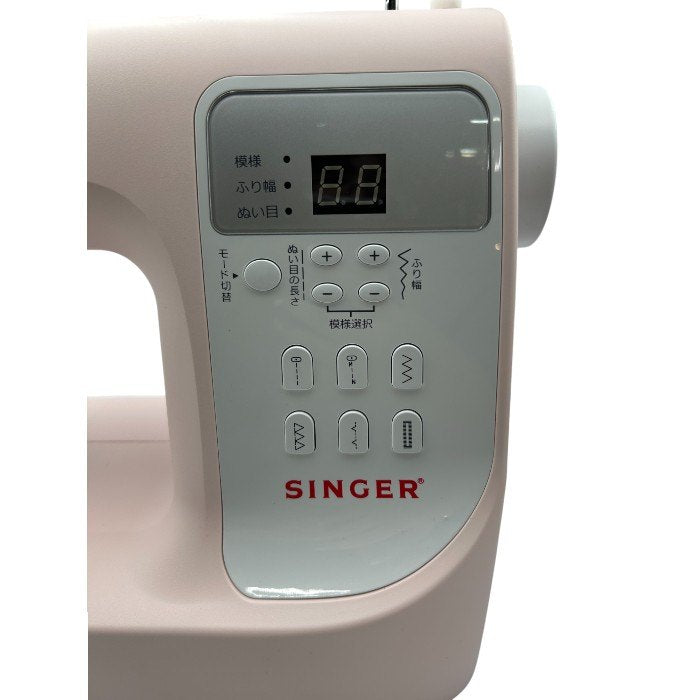 未使用品 SINGER シンガー コンピューターミシン SN777αlll ピンク ミシン 家庭用 アルファベット 数字 中古 Ｗ４