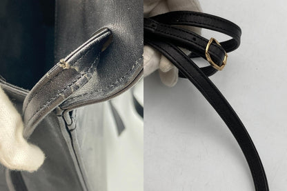Christian Dior クリスチャンディオール ヴィンテージ レザー ショルダーバッグ 中古 D4
