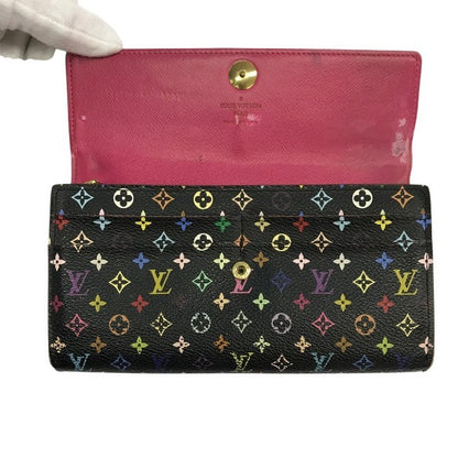 LOUIS VUITTON ルイ ヴィトン モノグラムマルチカラー ポルトフォイユ サラ 長財布 ユニセックス 2つ折り 旧型 ノワール/グルナード M93747 中古 T1