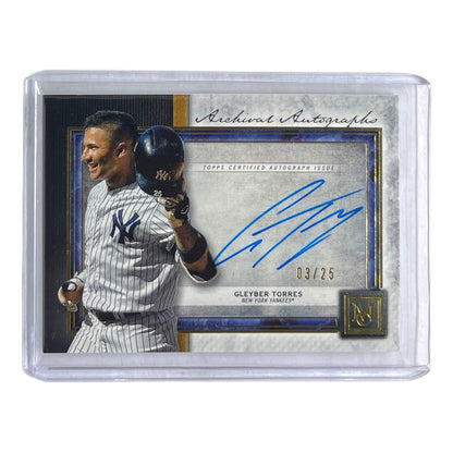 TOPPS MLBカード MUSEUM COLLECTION GLEYBER TORRES NEW YORK YANKEES /25 #AA-GT 中古 IT2