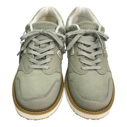 SANGACIO サンガッチョ にゅ Crepe Gray スニーカー メンズ レザー ローカット クレープ グレー 26.0cm 中古 T1