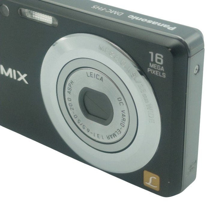 Panasonic パナソニック LUMIX 光学ズーム4倍 1610万画素 デジタルカメラ DMC-FH5-K 中古 H4