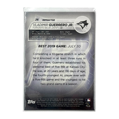 TOPPS MLBカード BOWMAN'S BEST VLADIMIR GUERRERO JR. TORONTO BLUE JAYS #26 中古 IT1