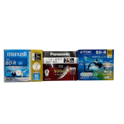未使用品 Panasonic パナソニック BD-RE 25GB 5PACK maxell 録画用 TDK 10PACK BD-R セット マクセル ブルーレイ Blu-ray 録画 ダビング 中古 W４