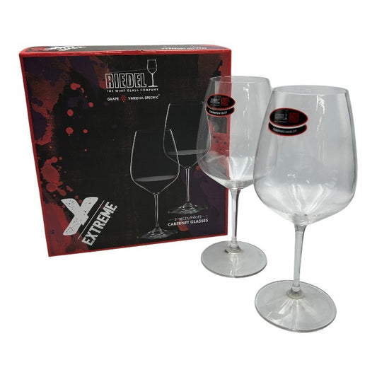 未使用品 RIEDEL リーデル EXTREME エクストリーム CABERNET GLASSES カベルネ グラス ワイングラス 2個セット 洋食器 酒器 おしゃれ 中古 W４