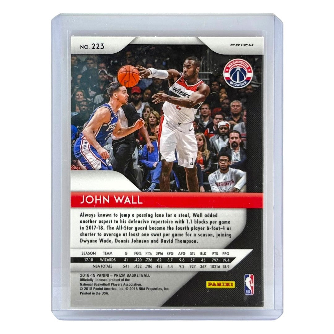PANINI NBAカード PRIZM JOHN WALL WASHINGTON WIZARDS #223 中古 IT1