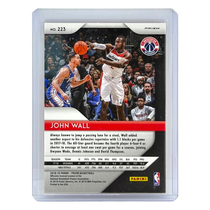 PANINI NBAカード PRIZM JOHN WALL WASHINGTON WIZARDS #223 中古 IT1