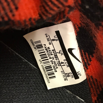 NIKE ナイキ コートバーロウ シューズ メンズ ミッドカット COURT BOROUGH LOW PREM チェック柄 ブラウン 26.0cm 844881 700 中古 T1