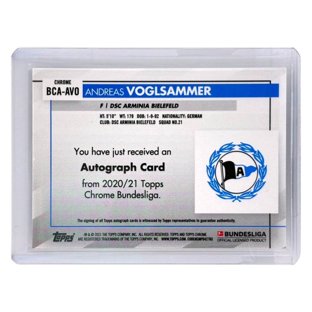 TOPPS サッカーカード CHROME ANDREAS VOGLSAMMER ARMINIA BIELEFELD #BCA-AVO 中古 IT1