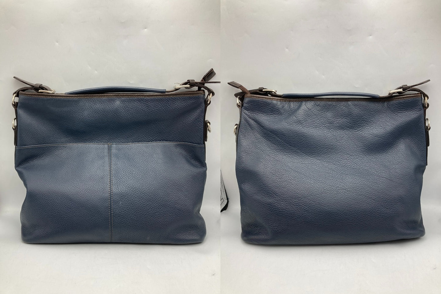 BURNEYS NEWYORK バーニーズニューヨーク レザー ２WAY ショルダーバッグ 中古 D4