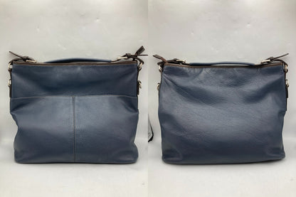 BURNEYS NEWYORK バーニーズニューヨーク レザー ２WAY ショルダーバッグ 中古 D4