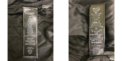 COACH コーチ スタジャン レディース ウール/レザー オーバーサイズ ブルゾン レッド Sサイズ 35104 アウター 秋 冬 中古 W1