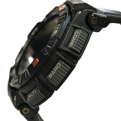 CASIO PRO TREK プロトレック Climber Line 腕時計 メンズ デジタル タフソーラー アウトドア 登山 コンパス ブラック PRG-340-1JF 中古 T1