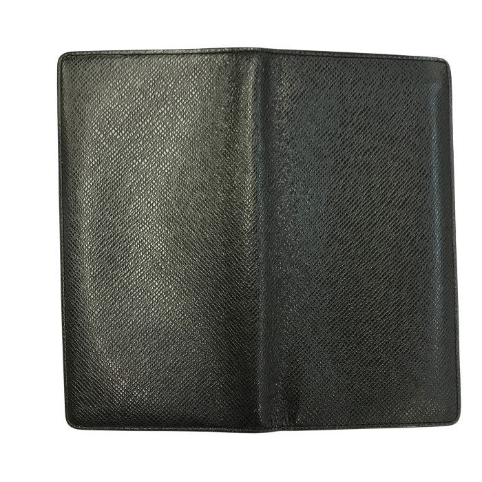 LOUIS VUITTON ルイヴィトン タイガ ポルトフォイユ・ブラザ 長財布 メンズ 2つ折り 旧型 小銭入れあり ブラック M30501 中古 T1
