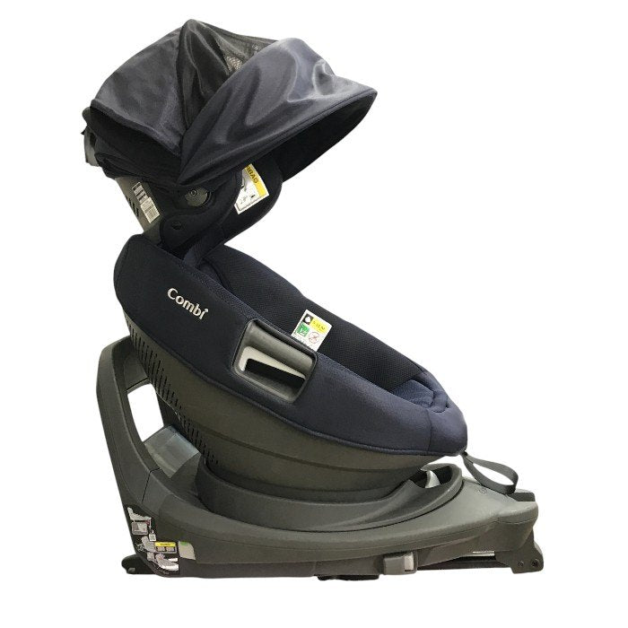 コンビ ホワイトレーベル THE S Air ISOFIX エッグショック ロッタ ZD チャイルドシート 360°回転 ウォッシャブル R129適合 エテルニタネイビー 17598 中古 T1