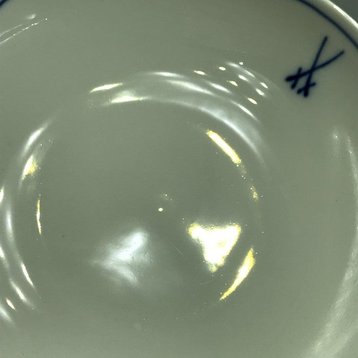 Meissen マイセン ホワイトマイセン コーヒーカップ＆ソーサー 1客 双剣マーク VIP シンプル ワンポイント C/S 825009/23582 中古 T1