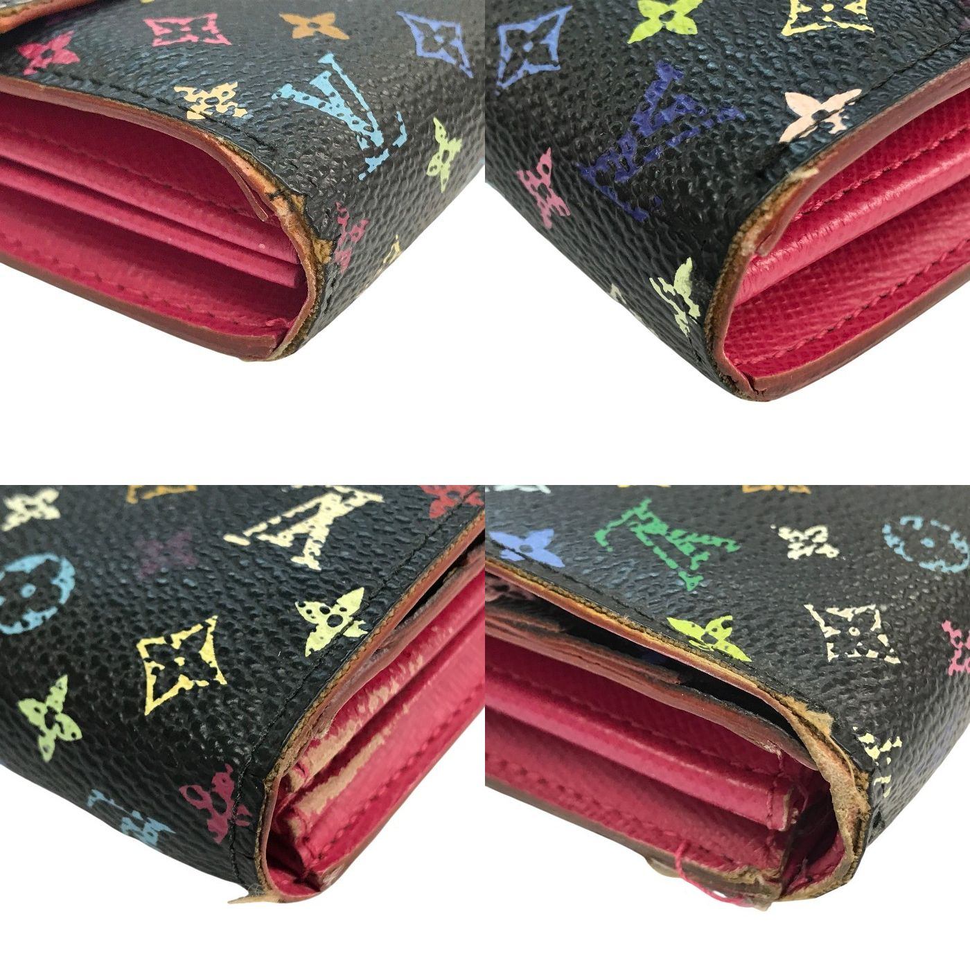 LOUIS VUITTON ルイ ヴィトン モノグラムマルチカラー ポルトフォイユ サラ 長財布 ユニセックス 2つ折り 旧型 ノワール/グルナード M93747 中古 T1