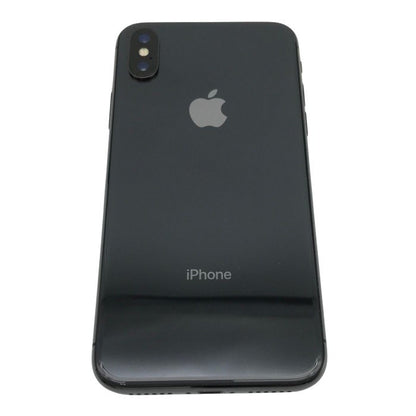Apple iPhone X 256GB スマートフォン 4G SIMロック解除済み ワイヤレス充電 スペースグレイ MQC12J/A 中古 T1