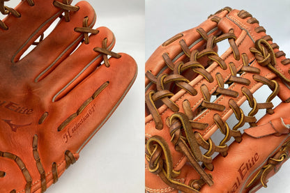 【訳アリ】ミズノ Global Elite (グローバルエリート）H selection02+シリーズ  右投 グローブ 外野手 PT1219 H22407 中古 D4