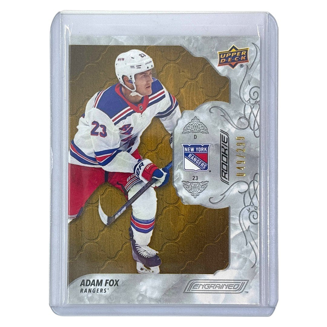 UPPER DECK NHLカード ENGRAINED ADAM FOX RANGERS /299 #64 中古 IT1