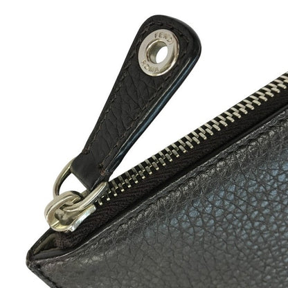 FENDI フェンディ クラッチバッグ レディース レザー 鍵 キー セカンドバッグ ブラック 7N0078 中古 1