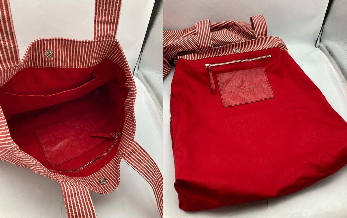 Vivienne Westwood ヴィヴィアンウエストウッド バンボリーナ ストライプ トートバッグ 中古 D4