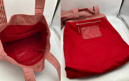 Vivienne Westwood ヴィヴィアンウエストウッド バンボリーナ ストライプ トートバッグ 中古 D4