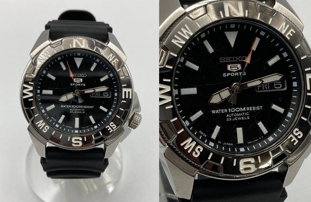 SEIKO 5 SPORTS セイコー5スポーツ オートマティック 腕時計 SNZE81J2 逆輸入品 中古 D4