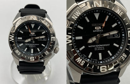 SEIKO 5 SPORTS セイコー5スポーツ オートマティック 腕時計 SNZE81J2 逆輸入品 中古 D4