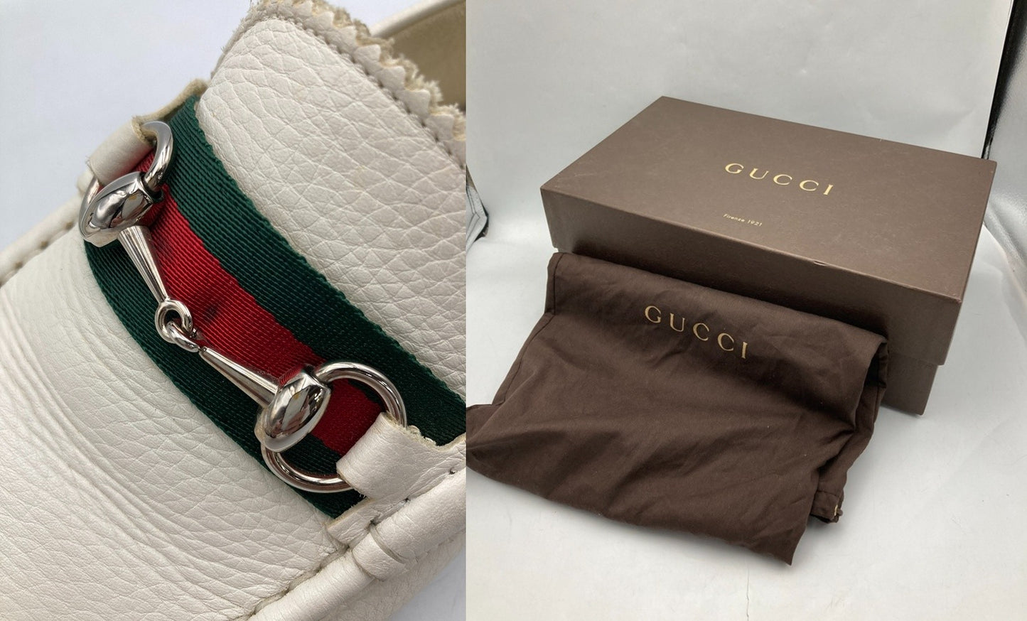 FIAT 500 by GUCCI フィアット×グッチ ホースビット ドライビングシューズ サイズ7.5 メンズ 中古 D4