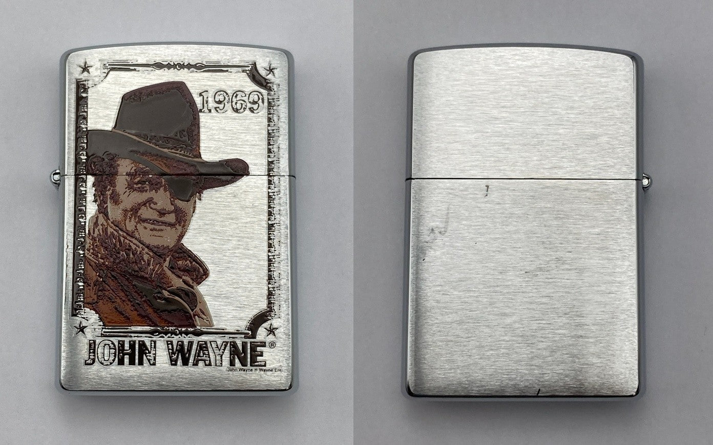 zippo ジョンウェイン JOHN WAYNE 1969 ジッポーライター 中古 D4